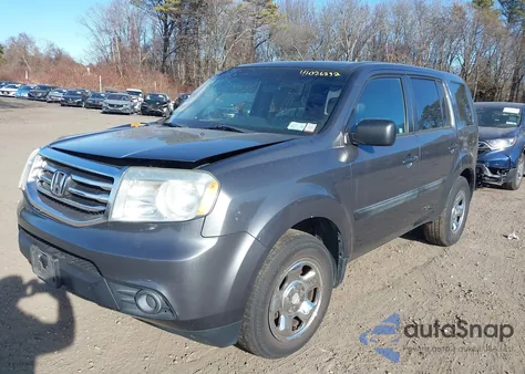 2013 Honda Pilot Lx из США, поврежденный, VIN 5FNYF4H29DB014310